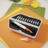 imageFiskars 1651101001 Easy Change Detail Craft Knife No 11 blade OrangeWhiteCutting  Carving Set