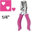 imageFiskars 23517097J Circle Hand Punch 18 Inch Purple  Pink14 in Heart