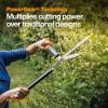 imageFiskars 23Inch Hedge Shears Bush Trimmer with PowerGear2 Technology that Multiplies Power for Less Effort SoftGrip Handles with ShockAbsorbing BumpersPowerGear 23 in
