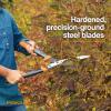 imageFiskars 23Inch Hedge Shears Bush Trimmer with PowerGear2 Technology that Multiplies Power for Less Effort SoftGrip Handles with ShockAbsorbing BumpersPowerGear2 Shock Absorbing 23 in