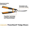 imageFiskars 23Inch Hedge Shears Bush Trimmer with PowerGear2 Technology that Multiplies Power for Less Effort SoftGrip Handles with ShockAbsorbing BumpersPowerGear2 Shock Absorbing 23 in