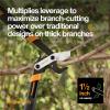imageFiskars 32Inch Loppers for Tree Trimming Heavy Duty LowFriction Sharp Steel Blade Branch Cutter up to 2Inch Diameter Cut Capacity PowerGear2 Technology that Multiplies Power for Less Effort18 in