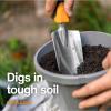 imageFiskars 3in1 Garden Tool Set Includes Trowel Transplanter and Cultivator for Outdoor Gardening Ergonomic Yard Tool KitTrowel