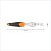 imageFiskars 3in1 Garden Tool Set Includes Trowel Transplanter and Cultivator for Outdoor Gardening Ergonomic Yard Tool KitWeeder