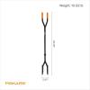 imageFiskars 40quot Steel Tiller Long Handle Hand Tiller for Gardening Garden ToolPosthole Digger
