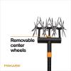 imageFiskars 40quot Steel Tiller Long Handle Hand Tiller for Gardening Garden ToolRotary Cultivator