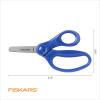 imageFiskars 5quot BluntTip Scissors for Kids Ages 47 For School or Crafting Premium Pink Pack of 1Blue