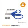 imageFiskars 5quot BluntTip Scissors for Kids Ages 47 For School or Crafting Premium Pink Pack of 1Blue
