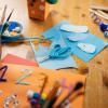 imageFiskars 5quot BluntTip Scissors for Kids Ages 47 For School or Crafting Premium Pink Pack of 1Turquoise