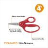 imageFiskars 5quot PointedTip Scissors for Kids 47 3Pack  Scissors for School or Crafting  Back to School Supplies  Red Blue TurquoiseBlue  Turquoise  Red