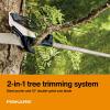 imageFiskars 716 ft Extendable 2in1 Pruner and Pole Saw For Tree Trimming Tree Trimmer with ChainDrive for Cutting Branches up to 125quot Diameter with More Power Garden ToolsPole Saw  Pruner