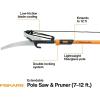 imageFiskars 716 ft Extendable 2in1 Pruner and Pole Saw For Tree Trimming Tree Trimmer with ChainDrive for Cutting Branches up to 125quot Diameter with More Power Garden ToolsPole Saw  Pruner