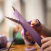 imageFiskars 7quot Student Scissors for Kids Ages 1214 Scissors for School or Crafting Back to School Supplies BluePurple