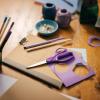 imageFiskars 7quot Student Scissors for Kids Ages 1214 Scissors for School or Crafting Back to School Supplies BluePurple