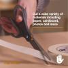 imageFiskars 8 LeftHanded Titanium Scissors SoftGrip Handle for Comfort Durable Stainless Steel Blades for Home and Office UseLeft Handed Titanium  SoftGrip