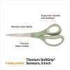 imageFiskars 8 LeftHanded Titanium Scissors SoftGrip Handle for Comfort Durable Stainless Steel Blades for Home and Office UseMulticolor  SoftGrip