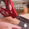 imageFiskars 8 Premier LeftHanded Pinking Shears Precision Stainless Steel Blades for Zigzag Cutting Ergonomic Handle for ComfortLeft Handed