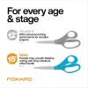 imageFiskars 8quot LeftHanded Softgrip Teen Scissors for Ages 15  Scissors for School or Crafting Back to School Supplies Blue SpeckledBlue
