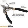 imageFiskars Bypass Pruning Shears 58Inch Cut Capacity Garden Clippers Gardening Scissors with Sharp Rust Resistant Steel BladeDeluxe Pruner