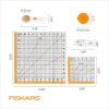imageFiskars Crafts Essentials 5Piece Set  45mm Blade Rotary Cutter for Fabric Self Healing Cutting Mat and Sewing Ruler  Craft Supplies  WhiteGray