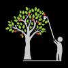 imageFiskars Fruit Picker Basket with Adjustable Basket Angle Machine Washable Mesh Bag Fruit Harvesting Tool Pole Not IncludedMesh Basket