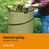 imageFiskars Kangaroo Collapsible Garden Bag for Yard Waste 30 Gallon Reusable Container for Lawn Care and GardeningCollapsible Garden Bag  30 Gallon