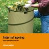 imageFiskars Kangaroo Collapsible Garden Bag for Yard Waste 30 Gallon Reusable Container for Lawn Care and GardeningGarden Bag  10 Gallon