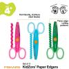 imageFiskars Kidzors Paper Edgers Scissors  Decorative Scissors for Paper Cardstock ampamp Crafts For Crafting and School Supplies 5 inches 3 PackGreen  Pink  Blue