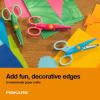 imageFiskars Kidzors Paper Edgers Scissors  Decorative Scissors for Paper Cardstock ampamp Crafts For Crafting and School Supplies 5 inches 3 PackGreen  Pink  Blue