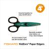 imageFiskars Kidzors Paper Edgers Scissors  Decorative Scissors for Paper Cardstock ampamp Crafts For Crafting and School Supplies 5 inches 3 PackSwamp Anima