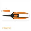 imageFiskars MicroTip Rose Pruning Shears 6quot Garden Shears NonStick Coated Stainless Steel Blade Gardening Scissors with SoftGrip HandlePruning Snips NonStick
