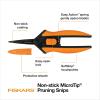 imageFiskars MicroTip Rose Pruning Shears 6quot Garden Shears NonStick Coated Stainless Steel Blade Gardening Scissors with SoftGrip HandlePruning Snips NonStick