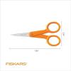 imageFiskars Premier No 5 MicroTip OrangeHandled Fabric Scissors  Double Loop Handle  Sewing and Craft Scissors  Orange5 inches