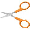 imageFiskars Premier No 5 MicroTip OrangeHandled Fabric Scissors  Double Loop Handle  Sewing and Craft Scissors  Orange5 inches