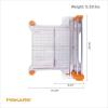 imageFiskars ProCision Rotary Bypass Paper Trimmer  12quot Cut Length  Craft Paper and Mixed Media Cutter with Grid Lines  OrangeFolding Rotary Bypass Trimmer  12