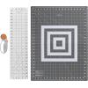 imageFiskars Rotary Cutter 3Piece Set  45mm Blade Rotary Cutter for Fabric Self Healing Cutting Mat and Sewing Ruler  Craft Supplies  WhiteGray25L x 19W