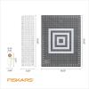 imageFiskars Rotary Cutter 3Piece Set  45mm Blade Rotary Cutter for Fabric Self Healing Cutting Mat and Sewing Ruler  Craft Supplies  WhiteGrayPremium 3Piece