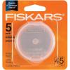 imageFiskars Rotary Cutter 45mm Replacement Blades  5Pack  45mm Stainless Steel Rotary Cutter Blade  Craft Supplies