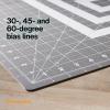 imageFiskars Self Healing Cutting Mat with Grid for Sewing Quilting and Crafts  24quot x 36 Grid LilacMountain HazeGray