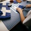 imageFiskars Self Healing Cutting Mat with Grid for Sewing Quilting and Crafts  24quot x 36 Grid LilacMountain HazeLilac
