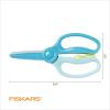imageFiskars Starter Toddler Scissors for Kids Ages 2 3Pack Small Safety Plastic Scissors Easy Grip Art Supplies for Kids for Back to School Left and Right Handed SuitableTraining Turquoise Scissors