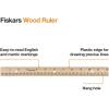imageFiskars Wood Ruler  12quot Straight Edge Ruler for Kids  Back to School Supplies for Students