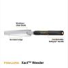 imageFiskars Xact Hand Rake Heavy Duty Gardening Hand Tool with Ergonomic Handle and Hanging Hole for Storage Stainless Steel Head and Tines Perfect for Maintaining a Raised Garden BedWeeder