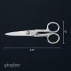 imageGingher Craft Scissors with Protective Sheath  5quot Knife Edge Scissors for Fabric Thread and Needlework Yarn Cutting  Silver