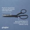 imageGingher Featherweight Bent Handle Scissors  8quot Stainless Steel Shears  Sharp Fabric Scissors  Black8 Shears