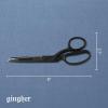 imageGingher Featherweight Bent Handle Scissors  8quot Stainless Steel Shears  Sharp Fabric Scissors  Black8 Shears