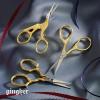 imageGingher Stork Embroidery Scissors and Leather Sheath  35quot Craft Scissors for Fabric Thread and Needlework Yarn Cutting  Gold35 Embroidery  Stork