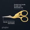 imageGingher Stork Embroidery Scissors and Leather Sheath  35quot Craft Scissors for Fabric Thread and Needlework Yarn Cutting  Gold35 Embroidery  Stork