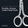 imageGingher Stork Embroidery Scissors and Leather Sheath  35quot Craft Scissors for Fabric Thread and Needlework Yarn Cutting  Gold4 Embroidery  Curved