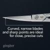 imageGingher Stork Embroidery Scissors and Leather Sheath  35quot Craft Scissors for Fabric Thread and Needlework Yarn Cutting  Gold4 Embroidery  Curved